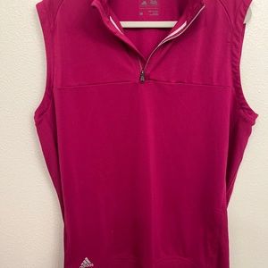 Magenta Adidas 1/4 Zip Vest Women’s Golf